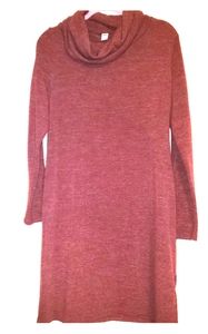 EUC OLD NAVY DARK RED XL Cowl Neck Sweater Dress
